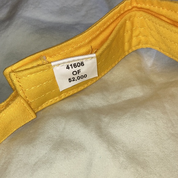 Nextel Cup 2005 Visor Hat Cap Strap Back Mens NASCAR Racing Yellow ISC - Picture 4 of 6